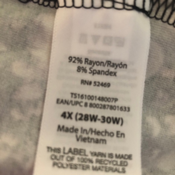 TERRA & SKY Womens Dress Size 4X 28W-30W Swing Loose Style Pockets New - Picture 4 of 5